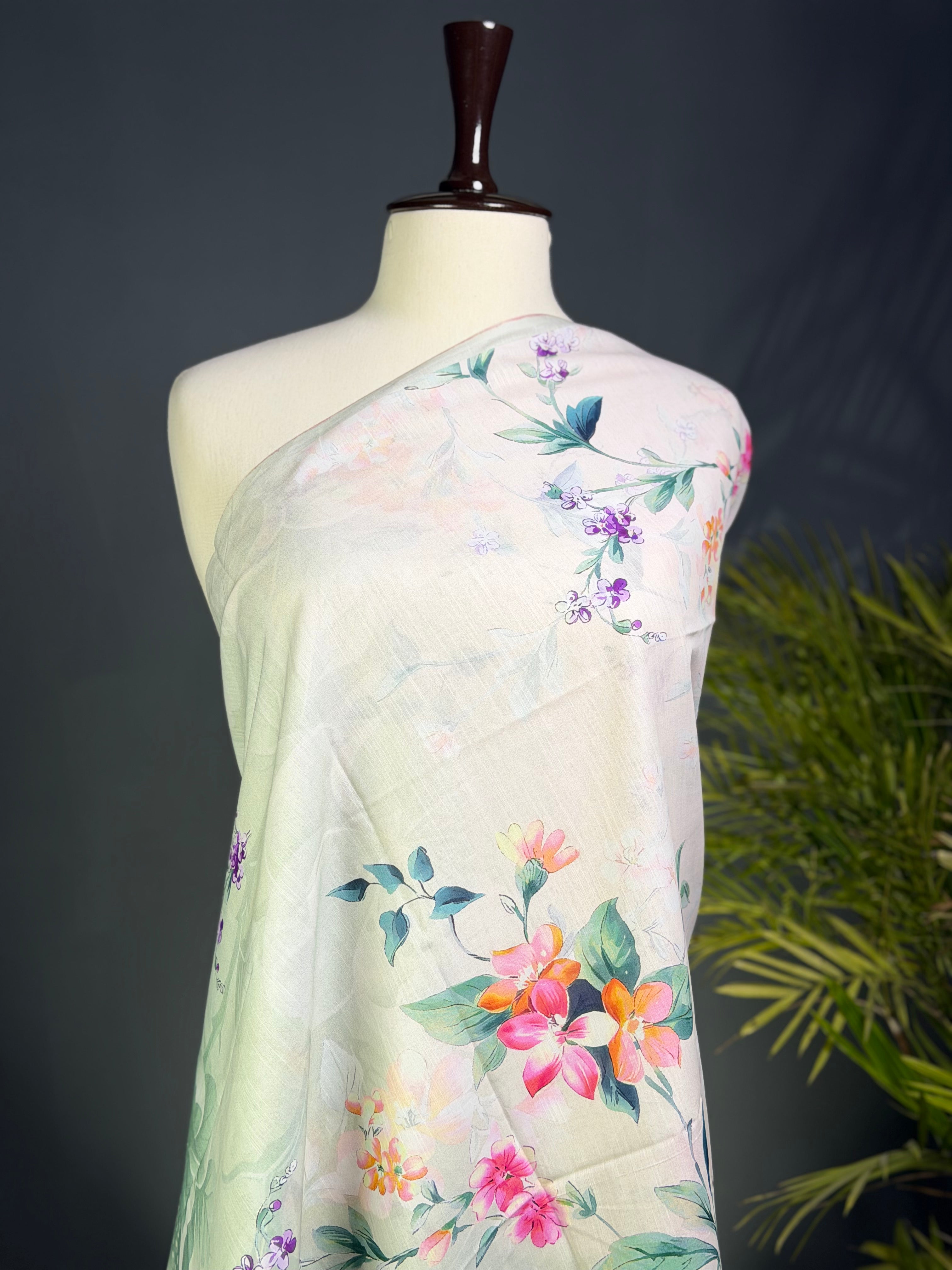 Spring Meadow Zam Zam Print Lawn Dupatta