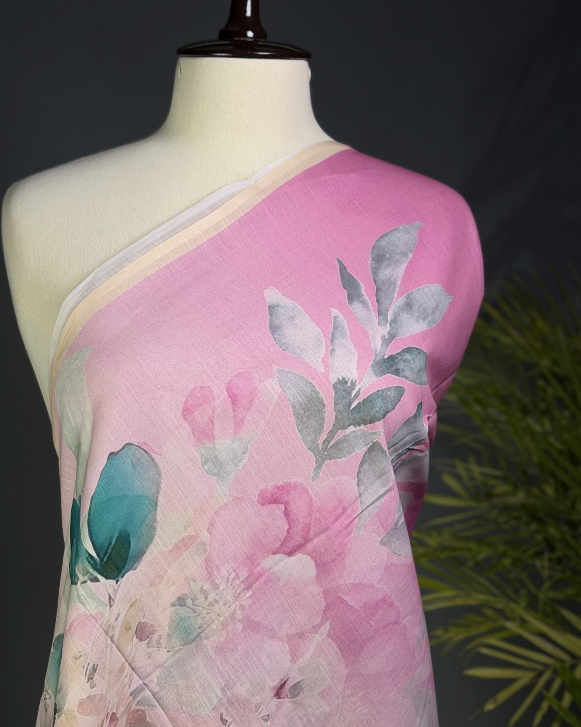 Ethereal Bloom Zam Zam Print Lawn Dupatta